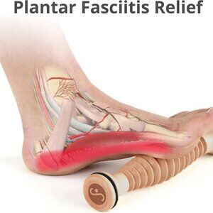 Plantar Fasciitis Wooden Foot Roller / Massager